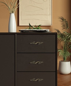 Diskon besar furnitur gaya Eropa Amerika kenop tarik pegangan kabinet dapur solid kuningan antik - Product Image 2