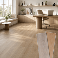 Rutschfester Klick-Vinylboden mit Luxus-Optik, Verschleißfester Holzmaserung LVT-Bodenbelag für Wohnzimmerdekoration