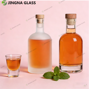 Bouteille en verre personnalisée pour Tequila, Gin, Whisky, Liqueur, Vodka avec <span class=keywords><strong>bouchon</strong></span> – 50ml, 100ml, 200ml, 375ml, 500ml, 700ml, 750ml, 1000ml - Product Image 3