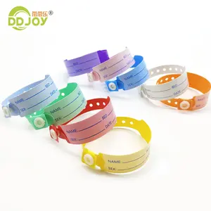 Bracelets en plastique médical pour bébé, adulte, enfant, mère, bébé, hôpital, identification de la main du patient