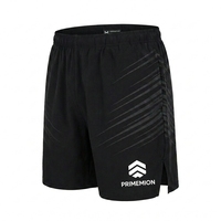 Short de course Elite noir mat à compression, taille mi-haute, sportif, avec logo de marque personnalisé, ceinture de rangement intégrée, performance technique