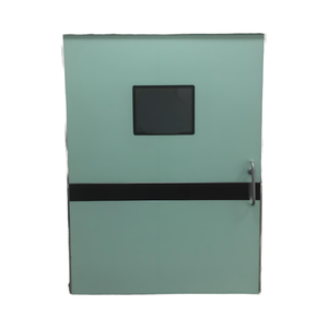 Porte de protection radiologique automatique en acier au plomb coulissante, personnalisée, pour atelier de conception industrielle - Product Image 1