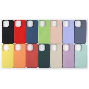 Fundas de Silicona Líquida para Teléfono, a Prueba de Golpes, Personalizadas, con Succión de Goma, para iPhone - Product Image 1