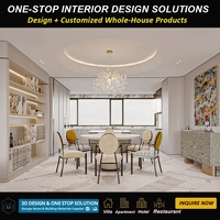 Solutions de villas à guichet unique personnalisées Décoration de maison de luxe Service complet de design d'intérieur Fournisseurs de matériaux de construction