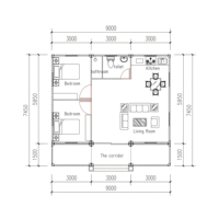 Villa modulaire en acier léger, élégante et facile à assembler, pour un espace de vie idéal
