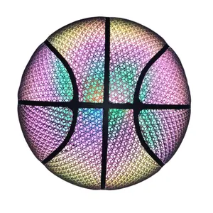 Atacado holograma basquete-Noite luz para cima holograma oficial brilhante, após brilho, noctilucente, alumínio, forte, luminoso, refletor, bolas de basquete