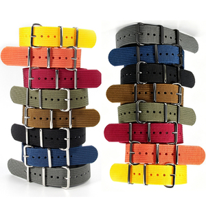 <span class=keywords><strong>Bracelet</strong></span> de <span class=keywords><strong>montre</strong></span> universel Trendybay en nylon sergé de luxe, design rétro, épaisseur 1,2 mm, pour hommes et femmes - Product Image 1