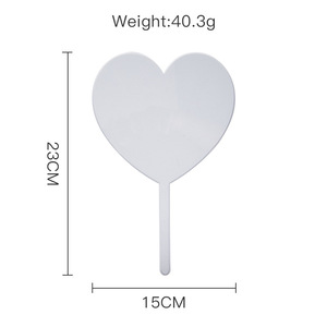 Décoration de gâteau en acrylique en forme de cœur, cercle, hexagone, vierge et non lignée, pour fête d'anniversaire, thème miel et douceur - Product Image 3