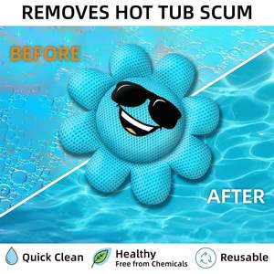 ชุดฟองน้ำดูดซับน้ำมันและสิ่งสกปรกแบบรังผึ้ง 3 มิติ ดูดซับได้ดีเยี่ยม สำหรับสระว่ายน้ำและสปา ใช้ซ้ำได้ - Product Image 3