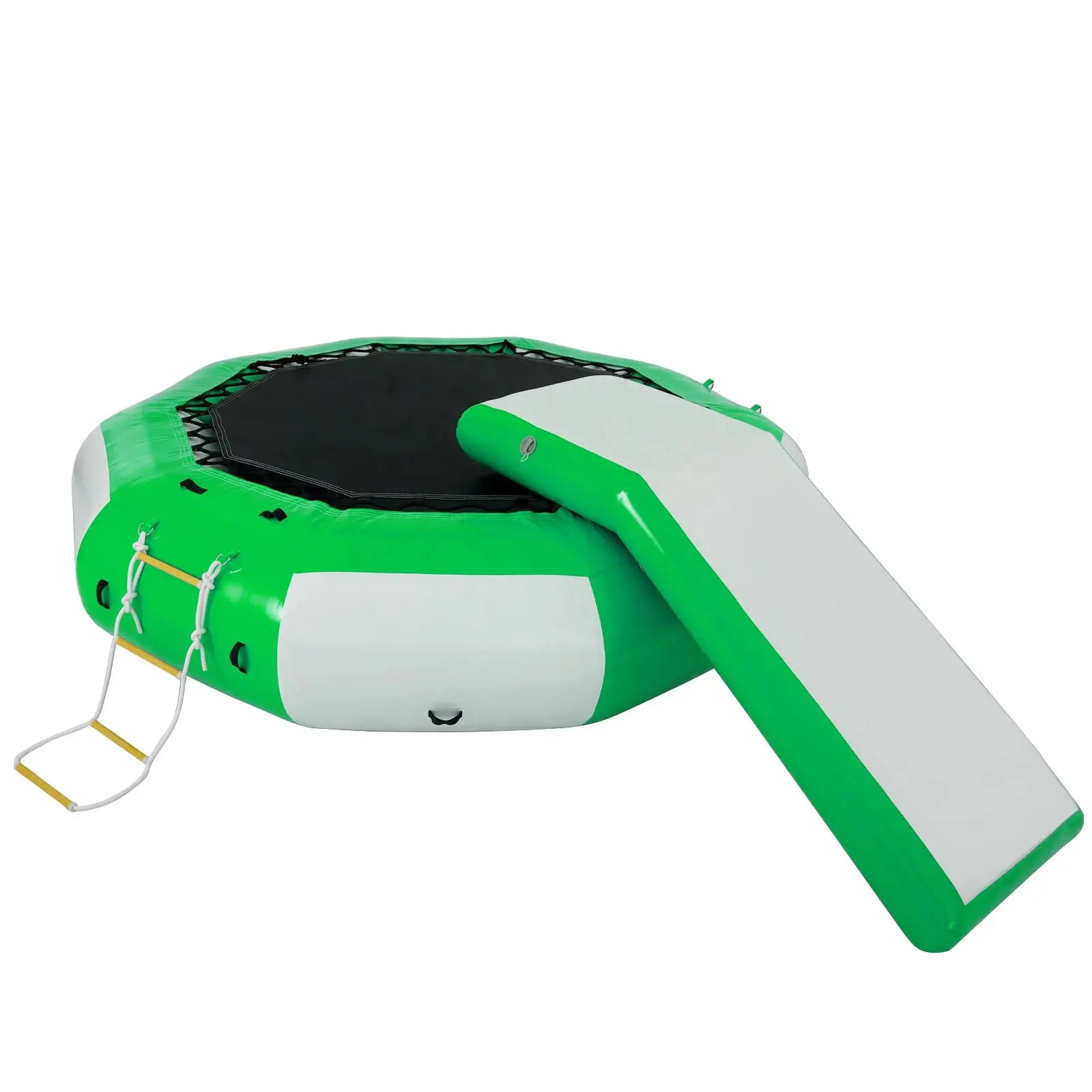 Nước Trampoline với trượt nổi công viên nước Trampoline nhảy Inflatable nước Trampoline