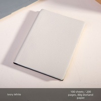 Carnet A5 à couverture souple, personnalisé, élégant, avec couverture en PU grain litchi, cadeau idéal pour les réunions d'affaires et les agendas étudiants