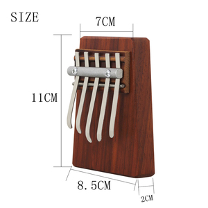 Fábrica China al por mayor niños música iluminación 5 teclas barato Acacia madera pulgar <span class=keywords><strong>piano</strong></span> <span class=keywords><strong>Mini</strong></span> Kalimba - Product Image 5