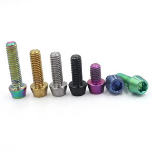 M5 and M6 Tapered Hex Head Bolts and Titanium Alloy Tapered Hex <b>Socket</b> <b>Screws</b> for Bicycle and Motorcycle Modifications - Product Image 2