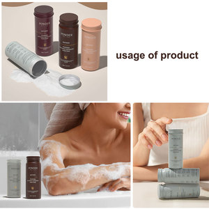 Pot rond en métal de 100ml pour poudre de bain ou shampooing Boîtes en aluminium pour cadeau - Product Image 6