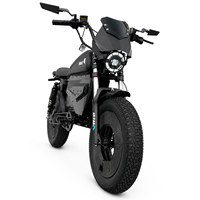 Sepeda Listrik Gaya Moped untuk Dewasa, Ban Tebal, Jarak Jauh, Suspensi Penuh, Segala Medan, Stok AS Siap Kirim