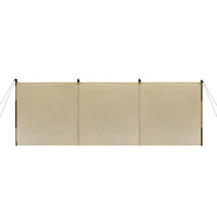 Paravent pliable portable en tissu Oxford pour camping, protection contre le vent et l'intimité, idéal pour feu de camp, pique-nique, plage, jardin