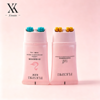Tube souple cosmétique en PE recyclable de 100 ml de haute qualité, personnalisé en usine, avec applicateur à bille pour massage du cou, emballage vide pour crème pour le cou