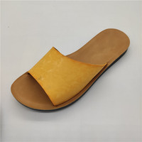 Sandales plates en cuir imperméables pour femmes 2024, élégantes, légères, antidérapantes, tendance mode en différentes couleurs
