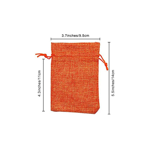 Hot Sale Custom Jute Burlap <b>Gift</b> Sack Drawstring Candy <b>Bags</b> for Party Wedding Burlap <b>Bags</b> Pouch Wholesale - Product Image 2