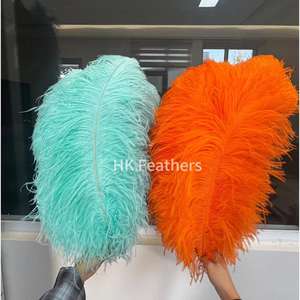 Plumes d'autruche blanches de grande taille (50-55 cm, 60-65 cm) en vrac pour décorations de mariage, ornements de bureau blanchis pour la pêche à la mouche - Product Image 5