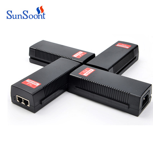 Sunsoont <span class=keywords><strong>PoE</strong></span> <span class=keywords><strong>Injector</strong></span> Nội Bộ <span class=keywords><strong>AC</strong></span>/DC Chuyển Đổi 10/100/1000M IEEE802.3at Gigabit <span class=keywords><strong>POE</strong></span> <span class=keywords><strong>Injector</strong></span> 48V - Product Image 2