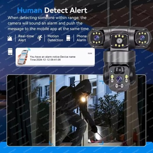15mp HD Three Lens Network 360 Bullet AI 4g Sim Card Solar <b>Camera</b> Outdoor IP PTZ CCTV <b>Wireless</b> Wifi Surveillance <b>Security</b> <b>Camera</b> - Product Image 2