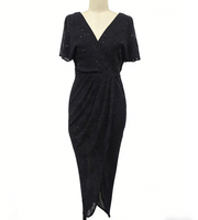 Robe longue asymétrique pour femme, design 3D épaule unique, couleur unie, ornée de diamants naturels, idéale printemps-été, lavable