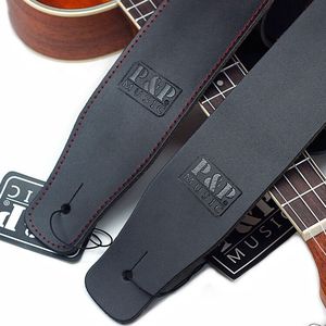 Cinturones de hombro de guitarra de cuero genuino de alta calidad al por mayor correas de guitarra eléctrica acústica de bajo - Product Image 4