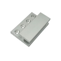 Éléments de fixation en aluminium pour murs-rideaux en verre, ascenseurs d'observation, cadre dissimulé, verre creux de 12 mm, sans perçage, pour rénovation de bâtiments anciens
