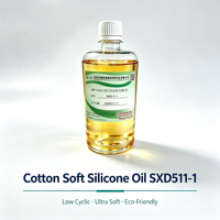 Adoucissant textile écologique à faible teneur en coton cyclique et à base d'huile de silicone douce SXD511-1