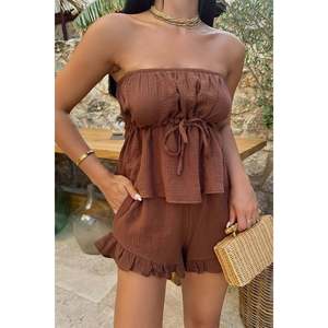 Conjunto de Shorts Marrones para Mujer - Product Image 4
