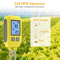 KONLEN Testeur de nutriments du sol 4 en 1, détecteur d'azote, de phosphore et de potassium NPK, analyseur de fertilité du sol portable pour jardin et ferme