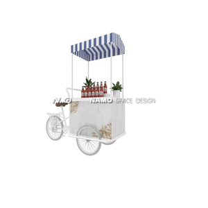 Chariot à snack mobile Chariot à fleurs en fer pour étal de marché et activité promotionnelle - Product Image 4