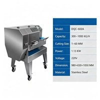 DQC-602A Commerciële Groente- en Vlees Snijmachine 1-60mm Verstelbare Snijder voor Restaurant en Voedselverwerkingsbedrijven