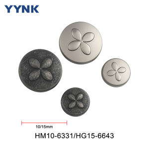 YYNK, nuevo conjunto de vaqueros y remaches de Metal con diseño de trébol de cuatro hojas personalizado para pantalones vaqueros, chaqueta, ropa - Product Image 3