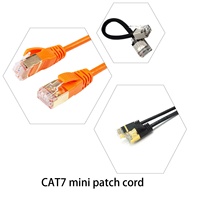 Cable de Conexión Ethernet SSTP Cat7 de Alta Velocidad, Negro, 1-100m, 15m, Cable de Conexión de 28 AWG, Marca Neutral, 8 Conductores
