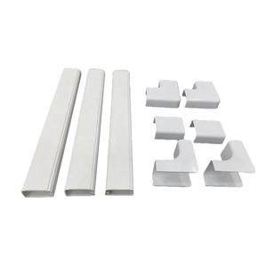 Le câble électrique blanc de PVC couvre le conduit et le connecteur électriques en plastique flexibles pour cacher des fils et des câbles - Product Image 6
