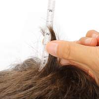 Vollständiges Spitzen-Toupet aus indischem Remy-Echthaar als Haarsystem für Männer, Perücke aus Echthaar ohne Klebstoff, vorgefertigt
