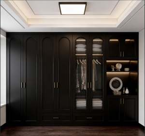 Custom Bedroom <b>Wardrobe</b> With Sliding Doors and Desk Bedroom <b>Wardrobe</b> Furniture Set Walk in Closet <b>Wardrobe</b> Storage - Product Image 3