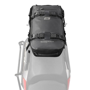 Borsa da Sella Posteriore per Moto Rhinowalk 15L Impermeabile Senza Cuciture Saldate Borsa Laterale Motopack per Avventure in Moto - Product Image 2