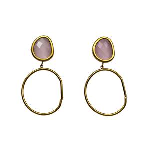 Pendientes de Moda con Baño de Oro PVD, Acero Inoxidable 316L, Sostenibles y Resistentes - Product Image 1
