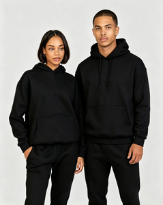 Ensemble 2 pièces pour femmes, sweat-shirts et pantalons de jogging à manches longues pour femmes, ensemble de survêtement noir à deux pièces unisexe - Product Image 6