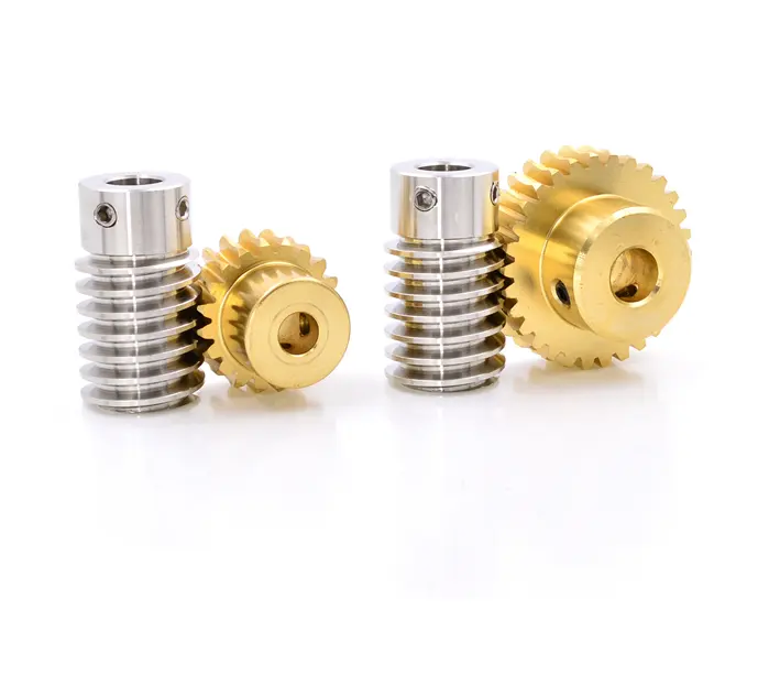 Worm Gears Set Preço de Fábrica Alta Precessão Latão para Mecanismo de Elevação M1 M1.5 M2 M3 M4 M5 Aço Fornecido Worm Shaft Padrão