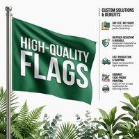 Drapeau promotionnel personnalisé avec logo, fabricant OEM, polyester imprimé sur mesure, intérieur/extérieur, 3x5, prix abordable, en gros pour la publicité Y