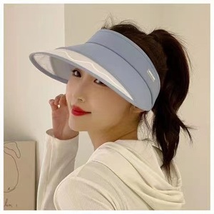 Gorra de Visera para el Sol de Verano con Protección UV UPF50+, Ala Extra Grande, para Mujer, para Actividades al Aire Libre, en Azul, Morado, Beige, Rosa, Negro y Naranja - Product Image 1