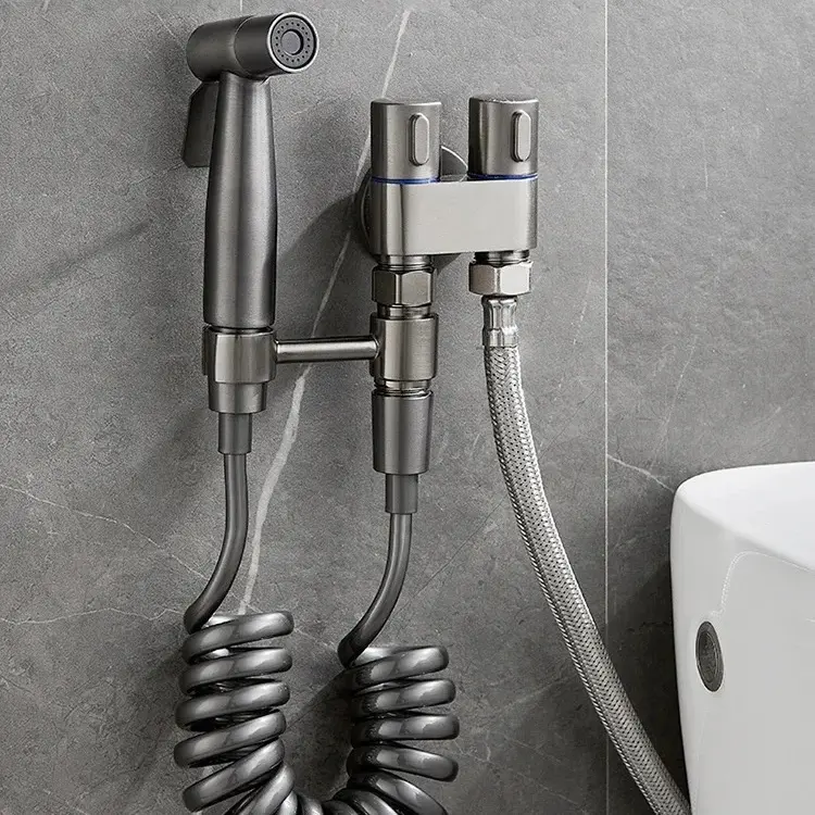 Thổ Nhĩ Kỳ phòng tắm chải Nickel shattaf Bidet de Toilette SUS304 cầm tay Bidet máy bay phản lực phun shattaf nhà vệ sinh phun Bộ