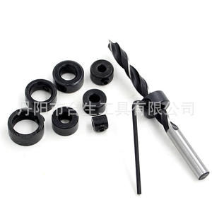 Juego de Anillos Limitadores para Brocas Mr Drill, 8 Piezas, Acabado Brillante de Aluminio, con Llave Hexagonal para Perforación y Posicionamiento en Madera - Product Image 4
