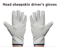 Coupe De peau De Chèvre Gants En Cuir pour Moto Jardin Gants de Conducteur