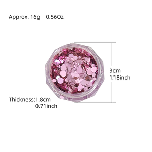 1 Frasco <span class=keywords><strong>de</strong></span> Lentejuelas Brillantes para <span class=keywords><strong>Uñas</strong></span> con Diseño <span class=keywords><strong>de</strong></span> Flores, Holográficas, Mixtas, Mini Copos Redondos, Decoración 3D Floral para <span class=keywords><strong>Uñas</strong></span> - Product Image 4