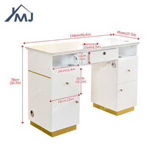 Muebles <span class=keywords><strong>de</strong></span> Salón, Estación <span class=keywords><strong>de</strong></span> Manicura, <span class=keywords><strong>Mesa</strong></span> <span class=keywords><strong>de</strong></span> Manicura con Almacenamiento, Mesas <span class=keywords><strong>de</strong></span> Manicura con Muchos Cajones - Product Image 5